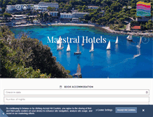 Tablet Screenshot of hotelsindubrovnik.com