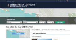 Desktop Screenshot of hotelsindubrovnik.info