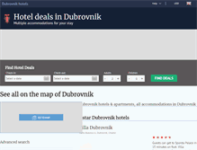 Tablet Screenshot of hotelsindubrovnik.info